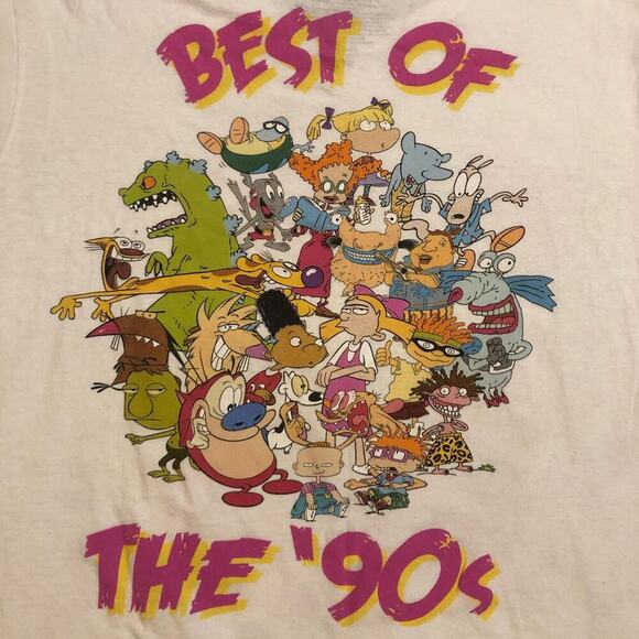 Nickelodeon, ‘Best of The 90’s’ Double Print Graphic Tee - Picture 5 of 5